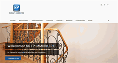 Desktop Screenshot of ep-immobilien.com